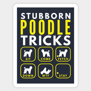 Stubborn Poodle Tricks - Dog Training Magnet